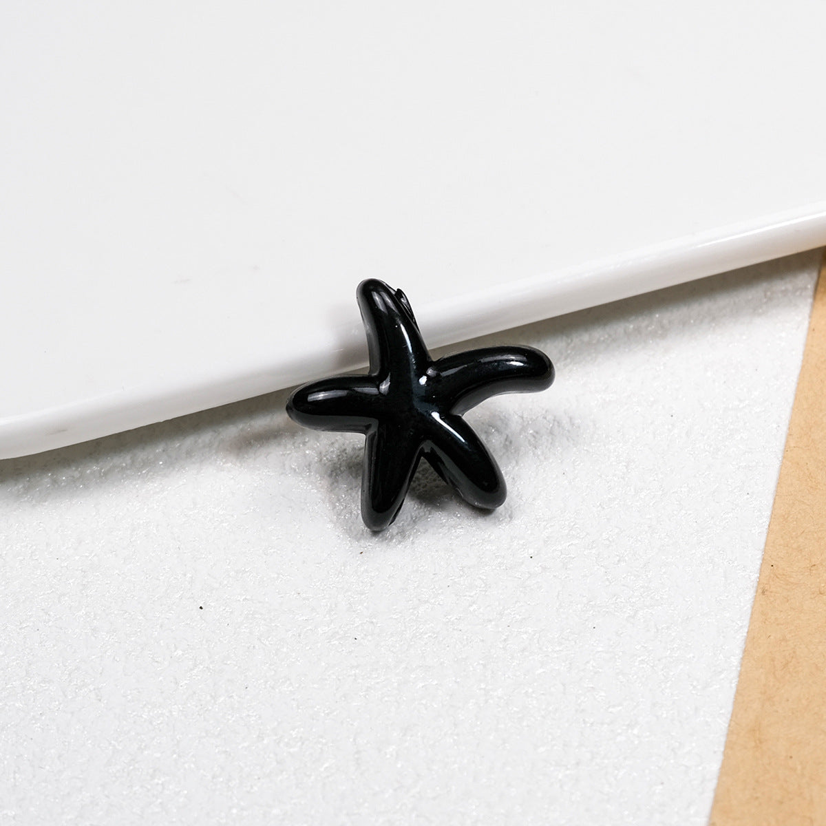 Irregular Starfish Acrylic Beads 21mm Glossy Mixed Colors 50pcs 12