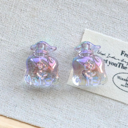 UV Plating Money Bag Acrylic Beads 22mm Translucent Pastel 20pcs 11