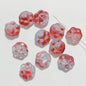 Vintage Cat Claw Glass Beads 15mm Glossy Translucent Colors 50pcs 12
