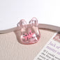 Transparent Handbag Acrylic Beads 25mm Cartoon Pattern Printed 10pcs 15