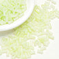 Bamboo Frosted Glass Beads 6x12mm Pastel Matte Finish 50pcs 12