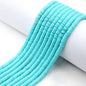 Flat Clay Beads 6mm Solid Color Polymer Spacer Discs 10strands 34