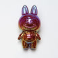 Plating 3D Labub Standing Pose Acrylic Beads 34mm Glossy Mixed 20pcs 12