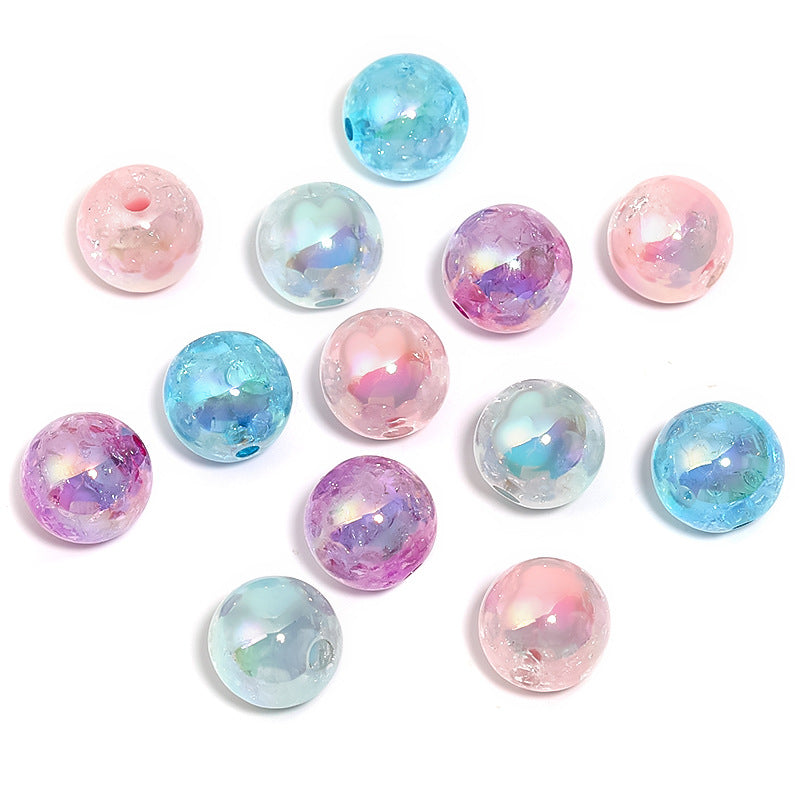 Crackle Bunny Head Acrylic Beads 16mm Pastel Colors 50pcs 5
