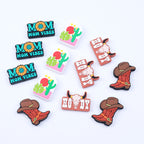 Silicone Focal Beads Cowboy Boots Hat Mom Vibes Sunflower 20pcs 4