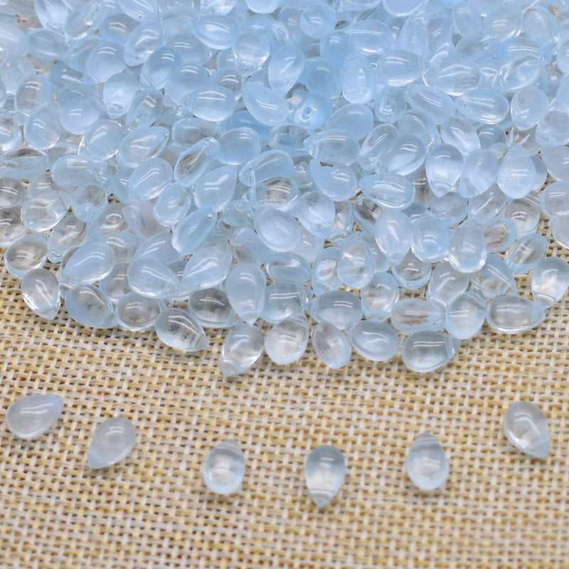 Czech Glass Beads Teardrop 9mm Assorted Translucent Colors 100pcs 17