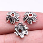 Alloy Leaf Bead Caps 11mm Antique Silver 60pcs