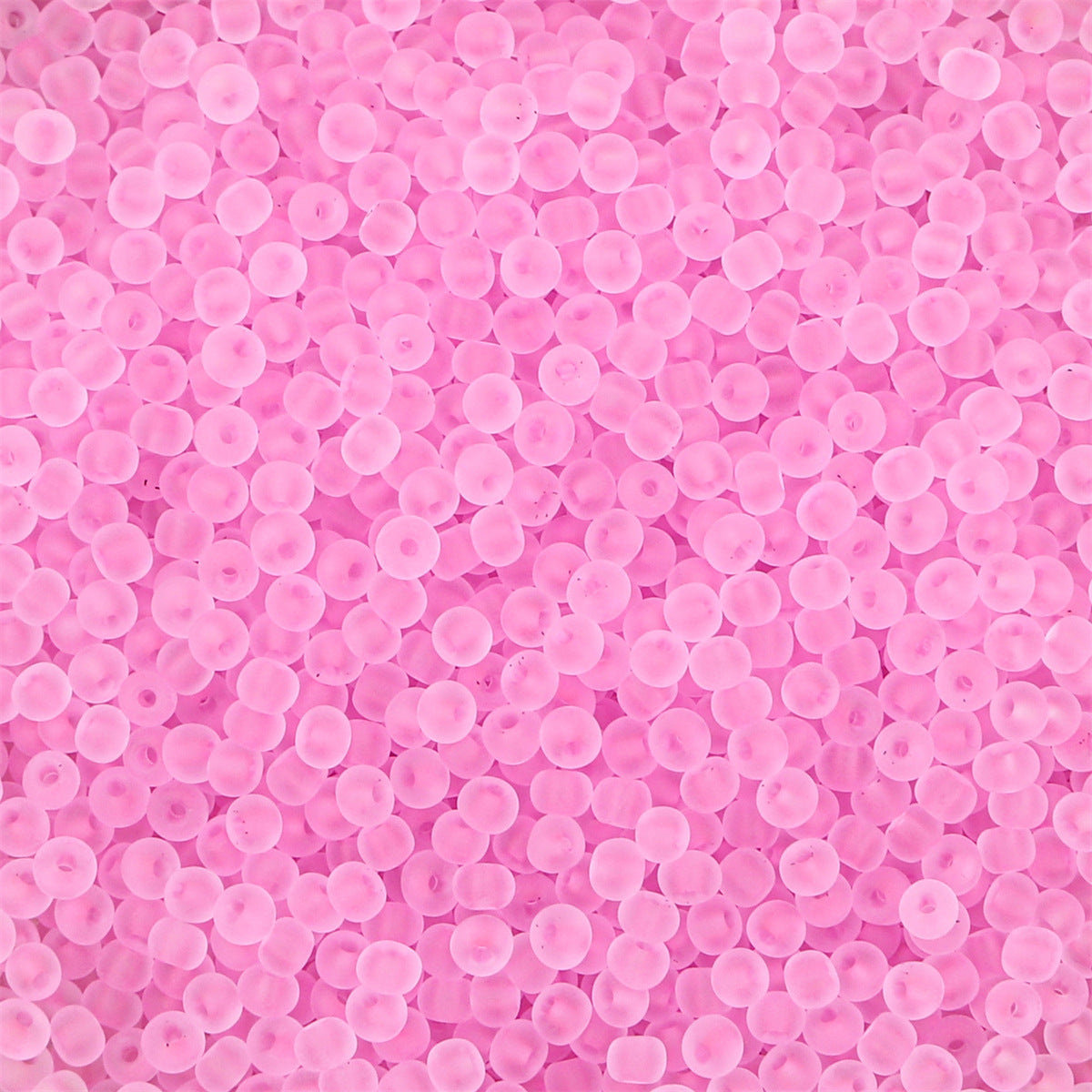 Transparent Frosted Seed Glass Beads 2mm with 1mm Hole 660pcs 40