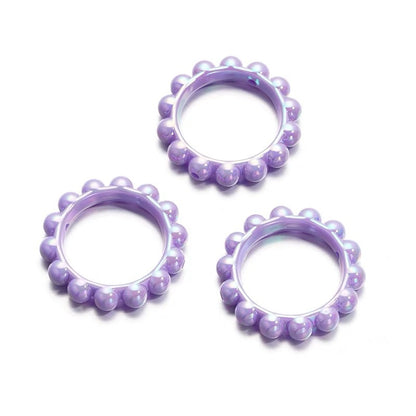 UV Scratch Resistant Balsam Pear Ring Bead Frame Acrylic 10pcs 14