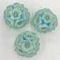 Flower Clay Beads 22mm Shimmer Five Petal Cluster Bubblegum 10pcs 9