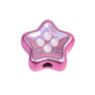 Plating Star and Heart Button Acrylic Beads 11mm Assorted Colors 50pcs 18