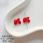 Christmas Enamel Alloy Metal Beads Festive Painted Designs 10pcs 25