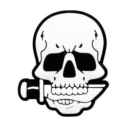 Silicone Focal Beads Knife Skull Biting Knife Design 20pcs 4