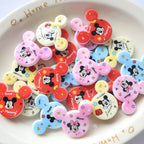 Mickey Big Head Acrylic Beads 38x33mm Colorful Mixed 20pcs 3