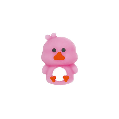 Silicone 3D Focal Beads Cartoon Chicken Rounded Body Design 7