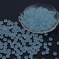Glass Rondelle Spacer Beads 8mm Semi Transparent Imitation Jade 100pcs 10