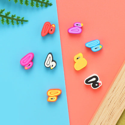 Duck Clay Beads 10mm Colorful Polymer Animal Design 100pcs 4