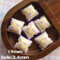 Cartoon Lace Pillow Acrylic Beads 19mm Colorful Mixed 20pcs 12