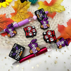 Silicone Focal Beads Halloween Spooky Characters Vivid Colors 2