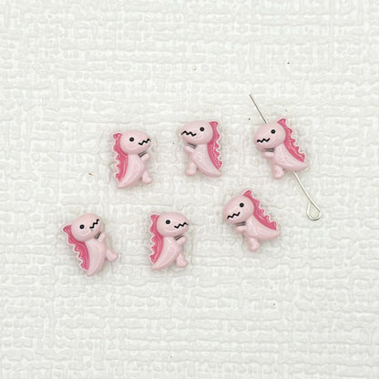 Dinosaur Metal Beads 12mm Baking Painted Enamel Alloy 10pcs 14