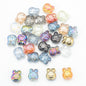 Plating Bunny Head Glass Beads 12mm Iridescent 30pcs 23