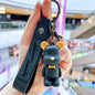 Silicone Bear Couple Keychain Nordic Style Soft Bow Tie Charm 10