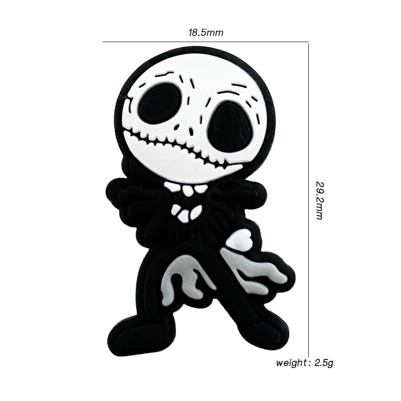 Silicone Focal Beads Monster Jack Skeleton Figure 20pcs 2
