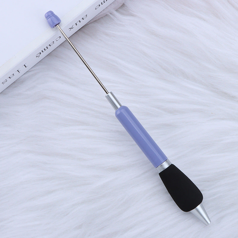 Beadable Ballpoint Pen Comfortable Grip Sponge Sheath Black Ink 1.0mm 22