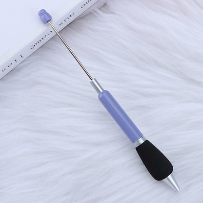 Beadable Ballpoint Pen Comfortable Grip Sponge Sheath Black Ink 1.0mm 22