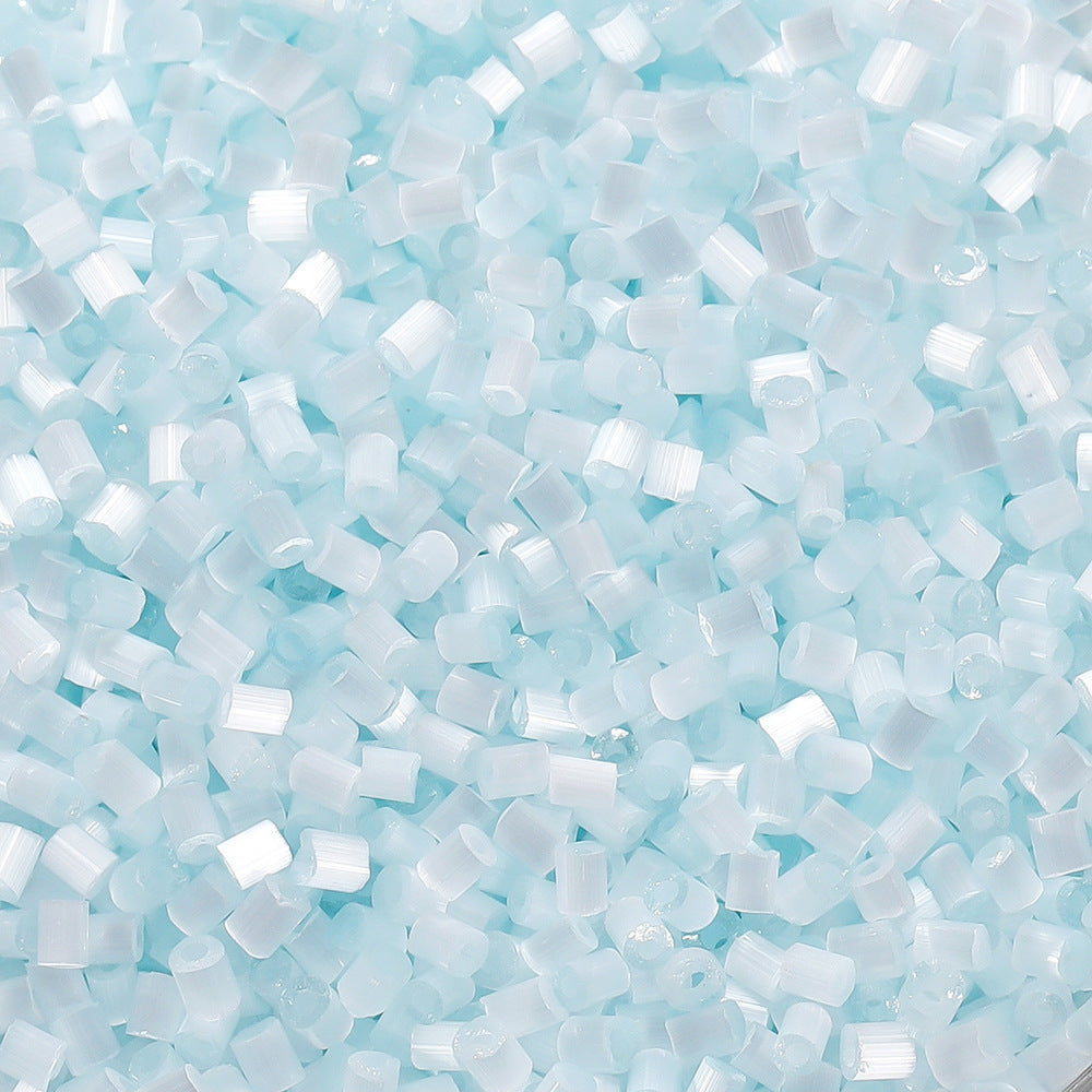 Imitation Opal Seed Bugle Glass Beads 2mm Soft Pastel Glow 5000pcs 7