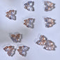 Phoenix Tail Butterfly Glass Beads 12x15mm Translucent Mixed Colors 50pcs 20