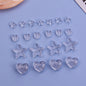 Transparent Heart Star Acrylic Beads 9-21mm Powder Glitter 1pc 4