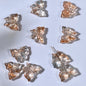 Phoenix Tail Butterfly Glass Beads 12x15mm Translucent Mixed Colors 50pcs 12