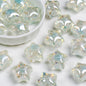 Glitter Rose Star Resin Beads 22mm Sparkle Mixed Colors 10pcs 17
