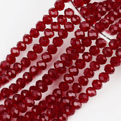 Transparent Faceted Glass Beads 10mm Colorful Mixed 136pcs 21