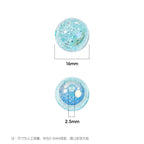 Candy Colored Crackle Resin Beads 16mm Glossy Translucent 25pcs 3