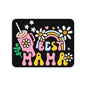 Silicone Focal Beads Mom Alphabet Cheerful Sunflower Black Background 20pcs 8