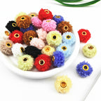 Fabric Spacer Beads 13x20mm Imitation Teddy Wool 20pcs