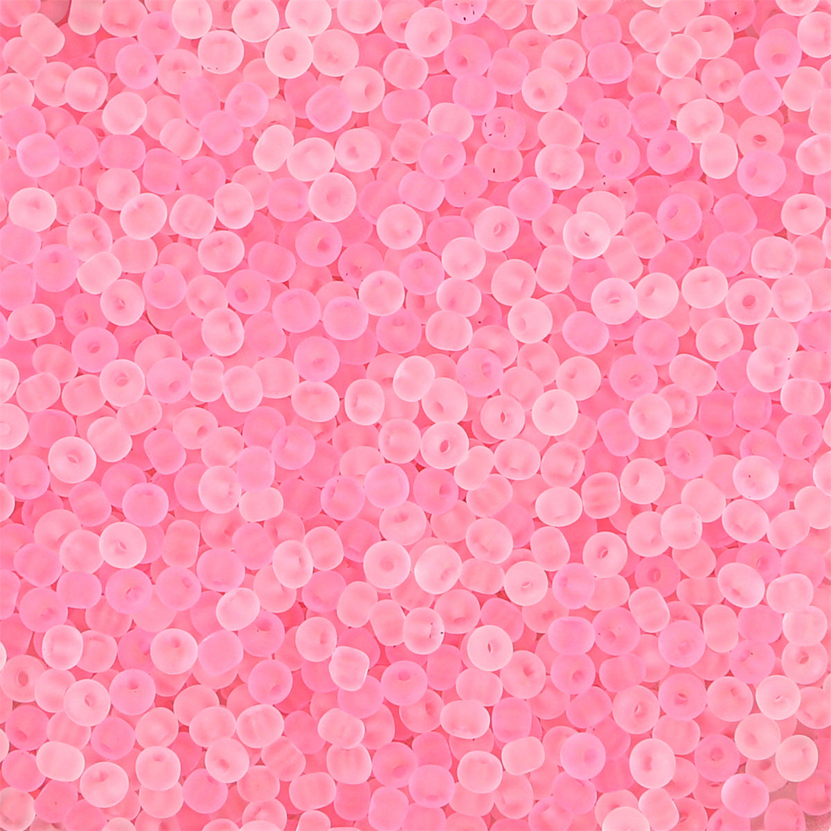 Transparent Frosted Seed Glass Beads 2mm with 1mm Hole 660pcs 9