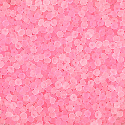Transparent Frosted Seed Glass Beads 2mm with 1mm Hole 660pcs 9