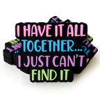 Silicone Focal Beads English Short Sentence Vibrant Colorful 20pcs 3