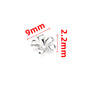 Stainless Steel Flower Metal Beads Vintage Style Bead Caps 100pcs 11