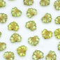 Clear Leaf Acrylic Beads 13mm Gild Embellished 100pcs 8