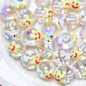 Hand-Painted Fruit Series Acrylic Beads 18mm Glossy 10pcs 12