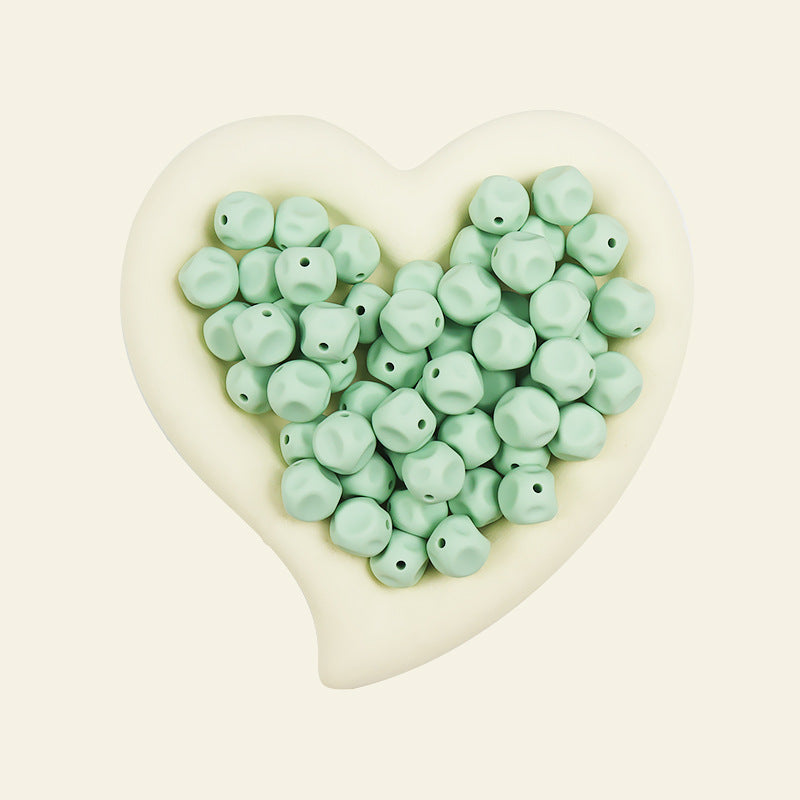 15mm Irregular Silicone Beads Multi Color Solid 50pcs 12