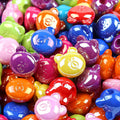 Butterfly Bear Acrylic Beads 15mm 16x20mm Glossy Purple Pink 100pcs 3