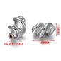 Stainless Steel Twist Metal Beads 8-11mm Color Retaining 5pcs 12