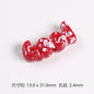 Painted Plate Acrylic Beads 31mm Splash Ink Good Word 20pcs 14