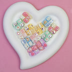 Sanrio Series 4-Roll Bread Resin Beads Glossy Pastel 20pcs 4