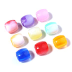 Gradient Pony Beads Acrylic 11mm Dual Color 100pcs 3